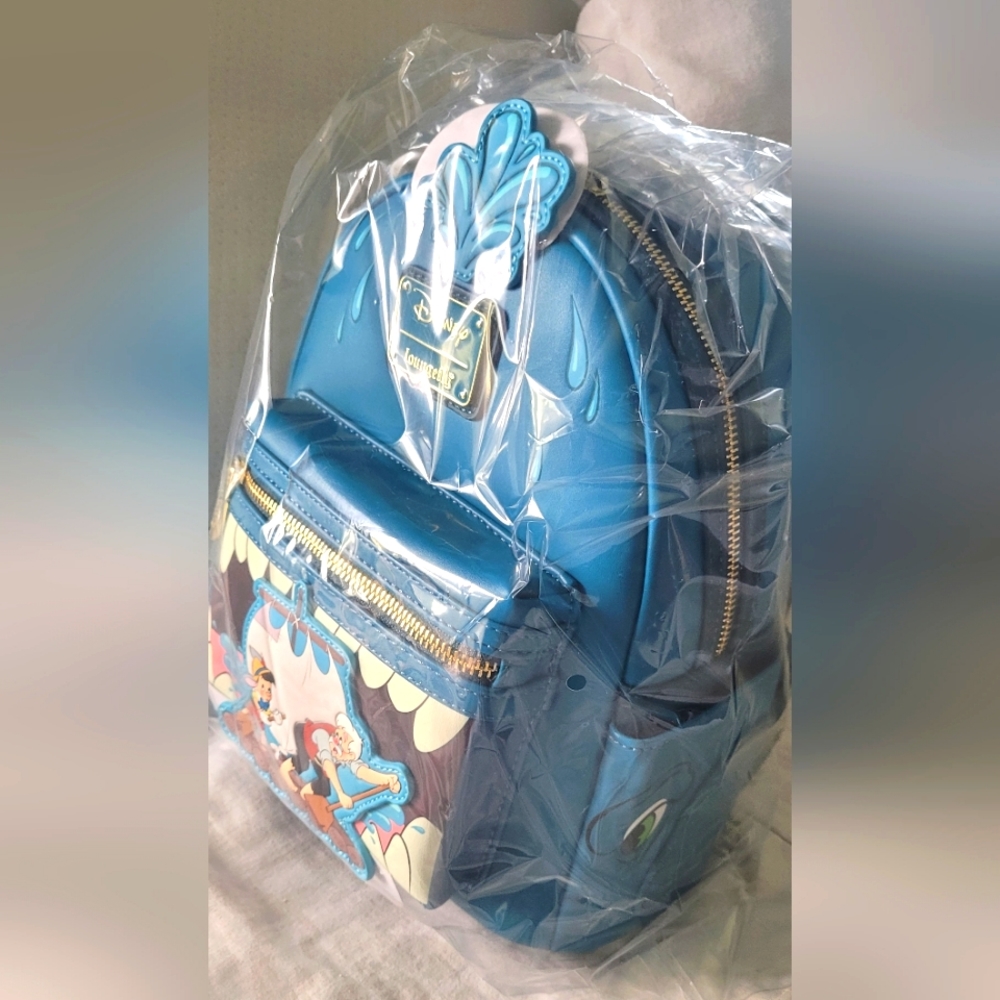 Pinnochio Loungefly mini backpack & cardholder set - Picture 8 of 8
